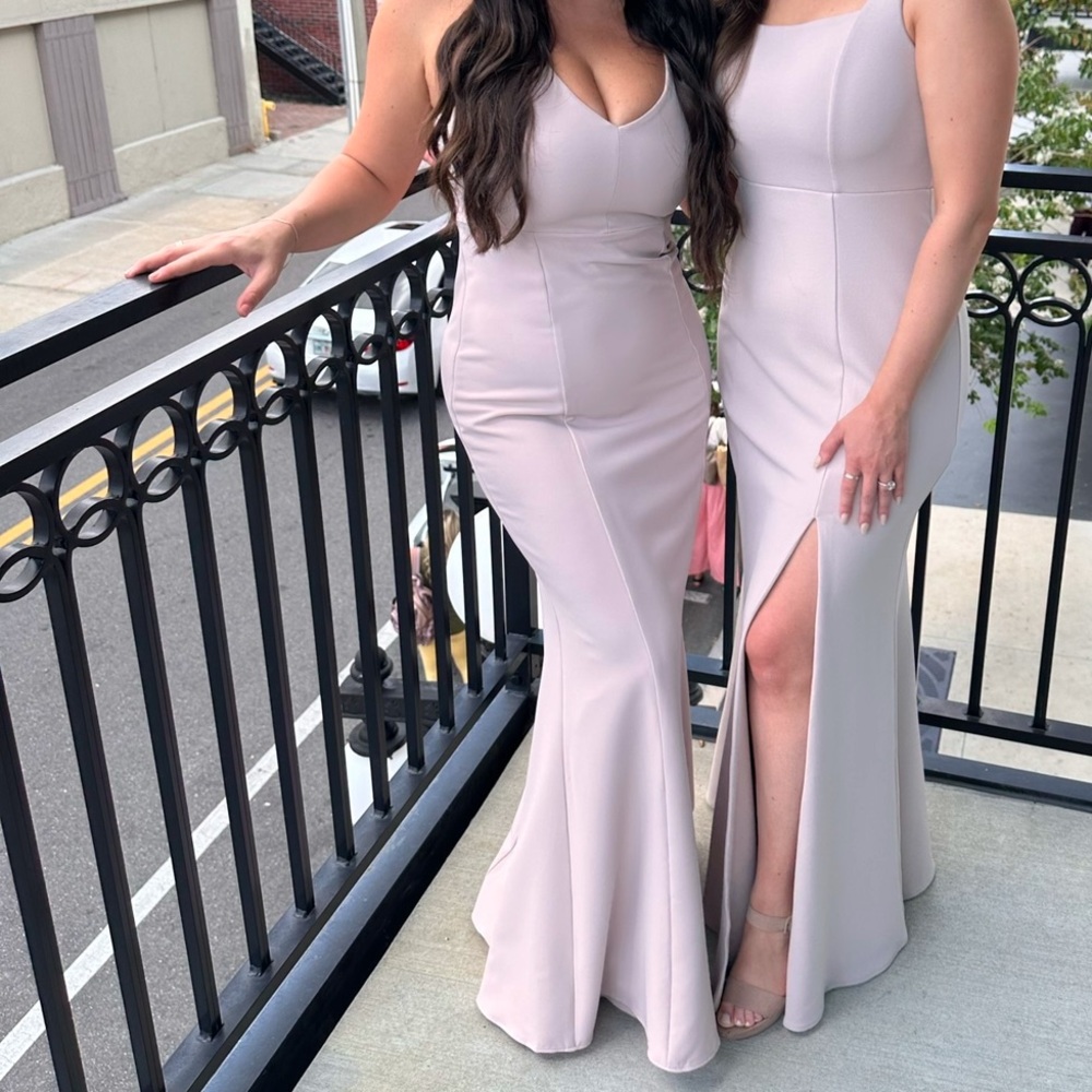 Cream Show Me Your MuMu Morgan Gown Size M